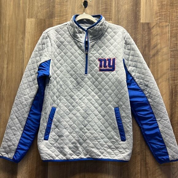 NFL - NEW YORK GIANTS - Quarter Zip Quilted Pullover - Picture 1 of 9